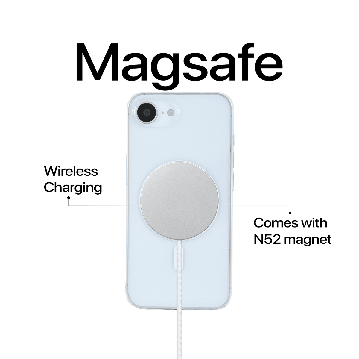 Anti Yellow Magsafe Clear Case - Iphone 16e