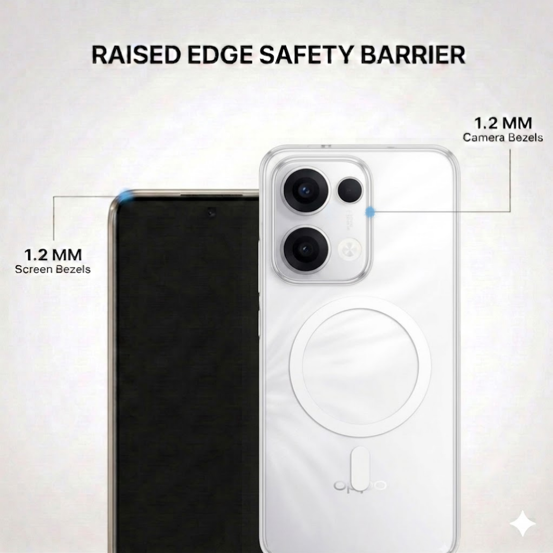 Anti Yellow Magsafe Clear Case - OPPO RENNO 13 PRO