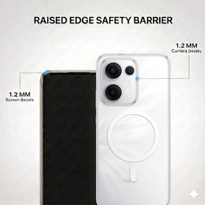 Anti Yellow Magsafe Clear Case - OPPO RENNO 13 PRO