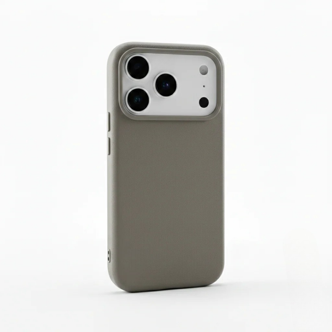 Signature Leather Magsafe Case - Iphone 17 Pro (Graphite Grey)