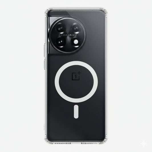 Anti Yellow Magsafe Clear Transparent Case - One Plus 11