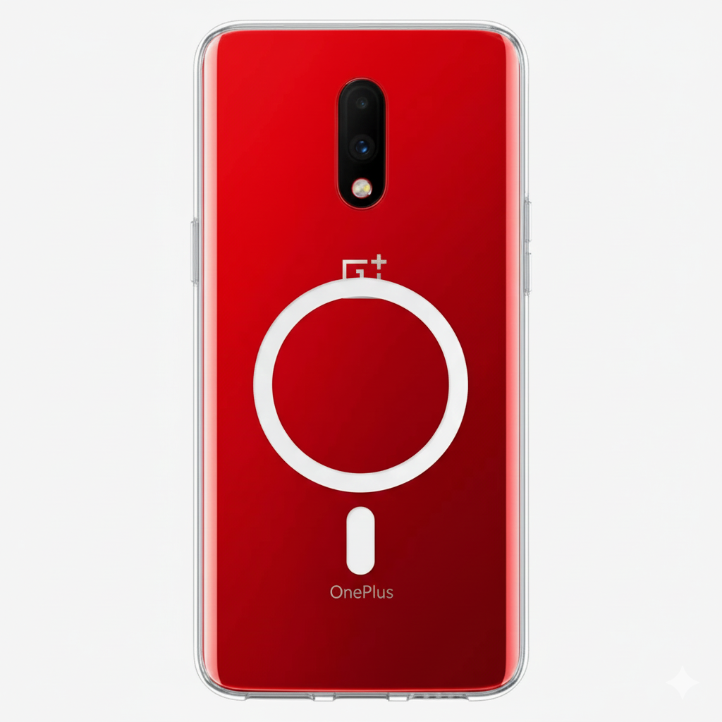 Anti Yellow Magsafe Clear Transparent Case - One Plus 7