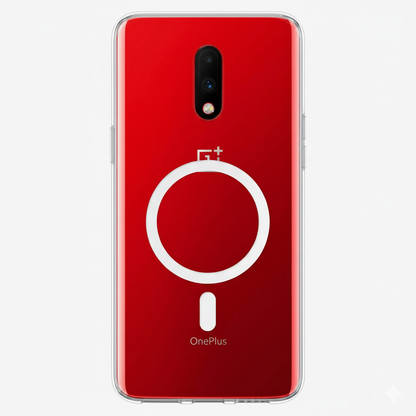 Anti Yellow Magsafe Clear Transparent Case - One Plus 7