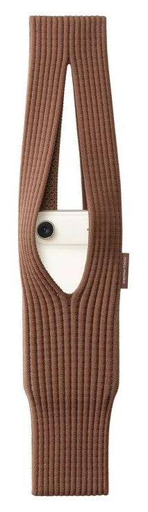 Iphone Pocket 3D Knitted ( Cinnamon Brown)