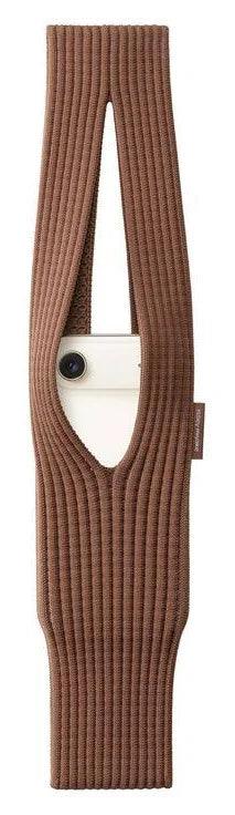 Iphone Pocket 3D Knitted ( Cinnamon Brown)