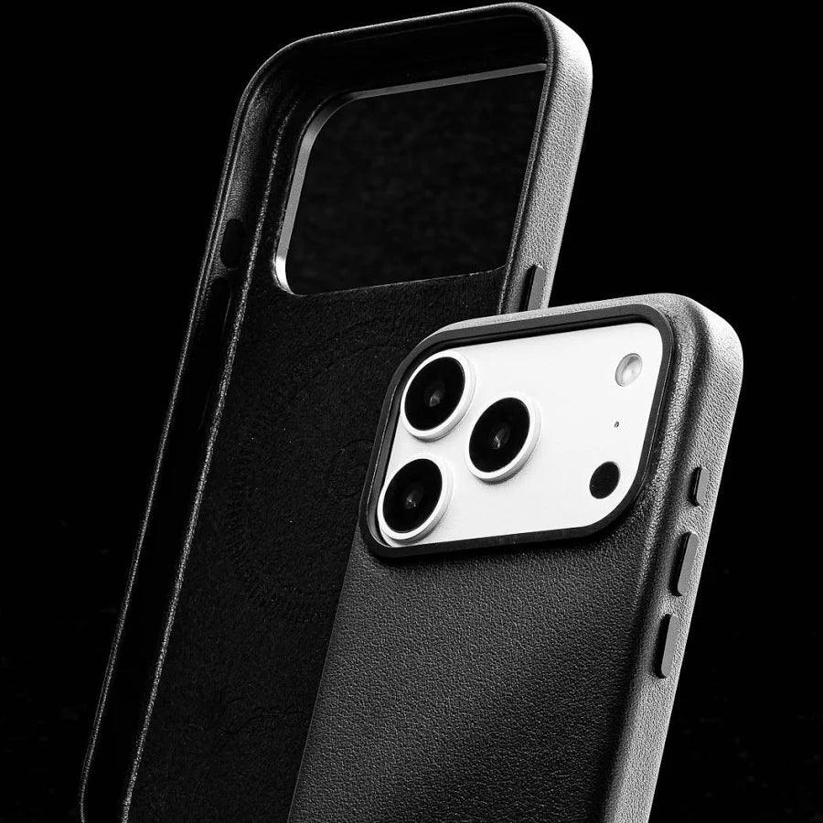 Signature Leather Magsafe Case - Iphone 17 Pro Max (Royal Black)