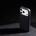 Signature Leather Magsafe Case - Iphone 17 Pro Max (Royal Black)