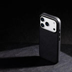 Signature Leather Magsafe Case - Iphone 17 Pro Max (Royal Black)