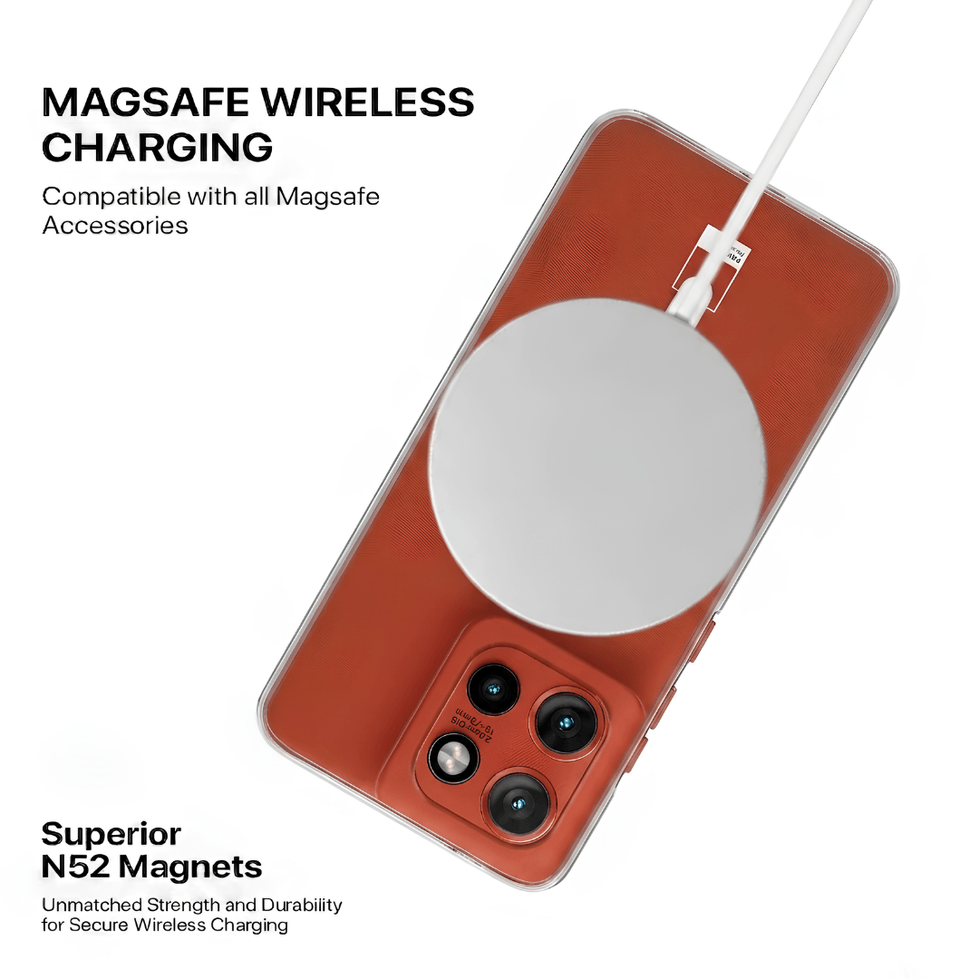Anti Yellow Magsafe Clear Case - Motorola Edge 50 NEO