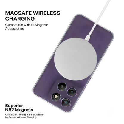 Anti Yellow Magsafe Clear Case - Motorola G57 POWER